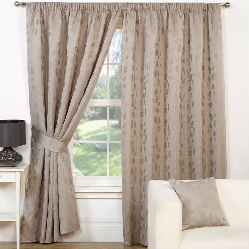 Trieste Curtains (45" Width x 54" Drop) - Mink